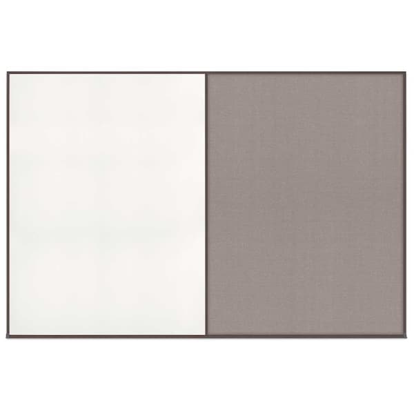 Enclosed Corkboard, 1 Door, 72"x36", 4" Fra, UV3404-BRONZE-SURF